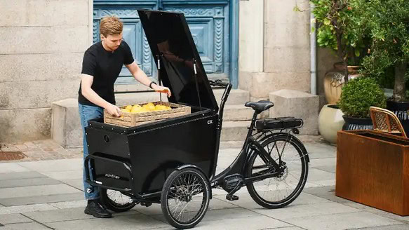 Lastenrad beladen